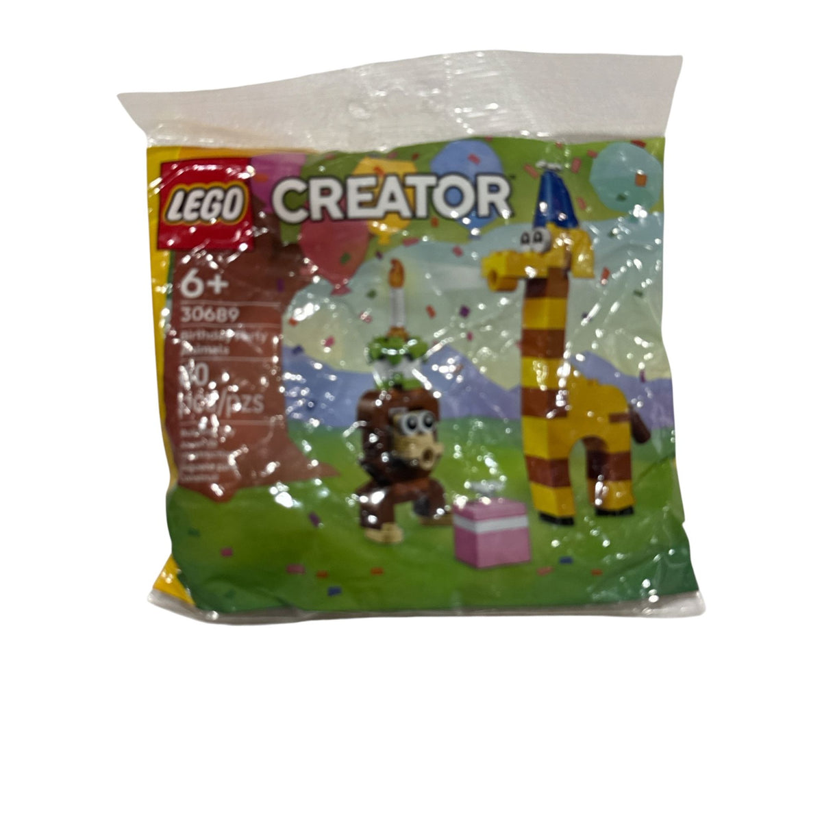 LEGO Creator 30689 Birthday Giraffe & 30702 Super Mario Toad Polybag Set 3 Packs 6+ Years New