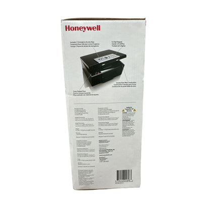 Honeywell Digital Steel Security Box With Programmable Lock, Double Steel Wall, 2 Keys, & Foam Padded Floor