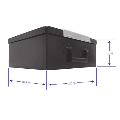 Honeywell Digital Steel Security Box With Programmable Lock, Double Steel Wall, 2 Keys, & Foam Padded Floor