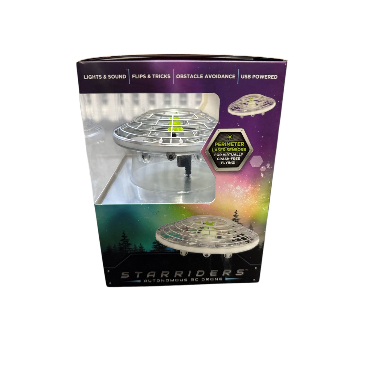 Starriders Autonomous RC Drone With Lights Sounds & Obstacle Avoidance For Indoor & Outdoor Fun Ages 6+