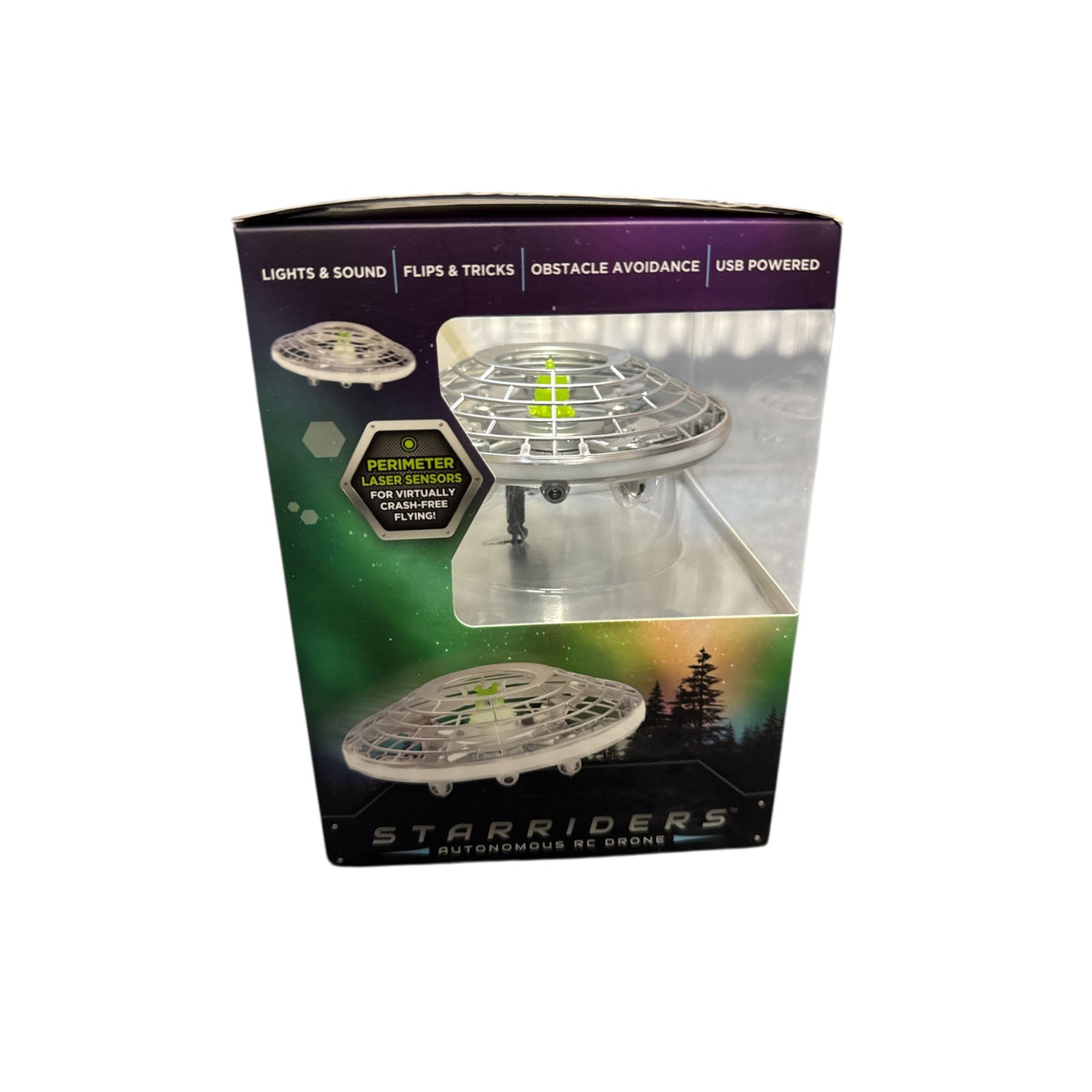 Starriders Autonomous RC Drone With Lights Sounds & Obstacle Avoidance For Indoor & Outdoor Fun Ages 6+