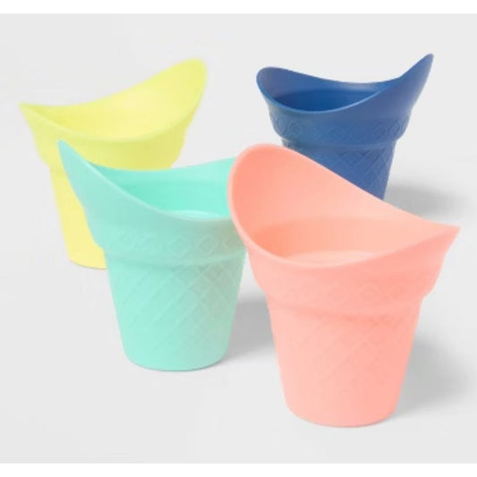 Set of 3 Sun Squad Ice Cream Scoops Set 4-Pack Colorful