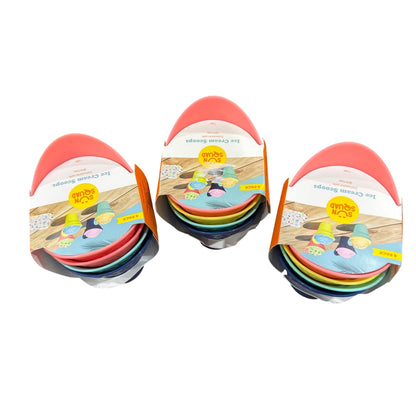 Set of 3 Sun Squad Ice Cream Scoops Set 4-Pack Colorful