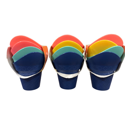 Set of 3 Sun Squad Ice Cream Scoops Set 4-Pack Colorful