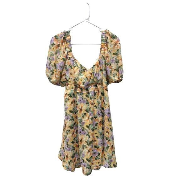 LUSH Women's Floral Women's Cute Spring Dress MEDIUM