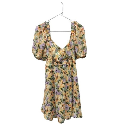 LUSH Women's Floral Women's Cute Spring Dress MEDIUM