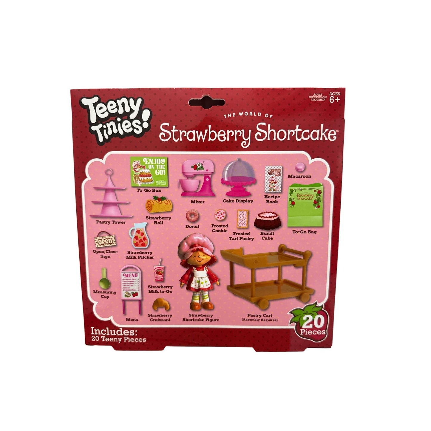 The World Of Strawberry Shortcake Teeny Tinies Pastry Cafe Playset 20 Pieces Ages 6+