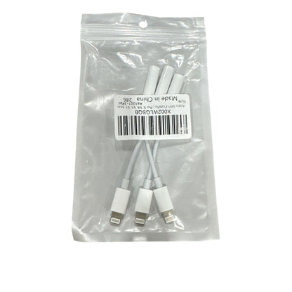 Apple MFi Certified 3-Pack Lightning to 3.5mm Headphone Jack Adapter with DAC, Headphone/Earphone