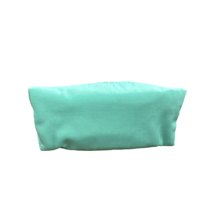 Heyday Mint Green Tech Pouch With SLAY Embroidery & Orange Zipper Holds Small Tech Accessories 7 x 3 x 5 Inches