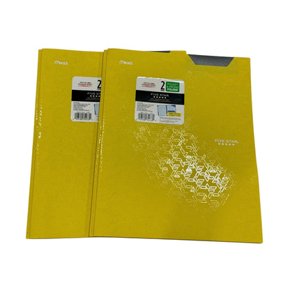 Mead Five Star 2-Pocket Prong Folders & Index Dividers Assortment Durable School Or Office Supplies Yellow, Red & Black