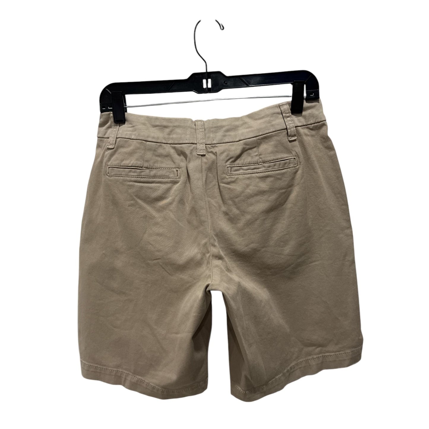 Caslon Women's Khaki Chino Shorts Size 4 Cotton Blend Made In Bangladesh