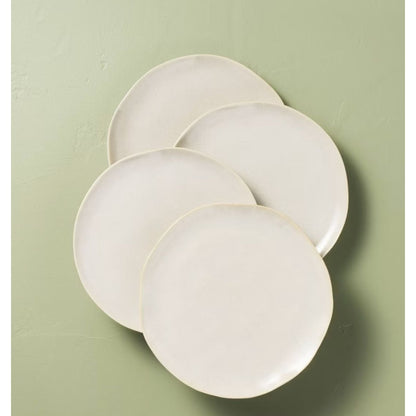 Hearth & Hand With Magnolia Stoneware Salad Plates, Microwave & Dishwasher Safe, Set Of 4