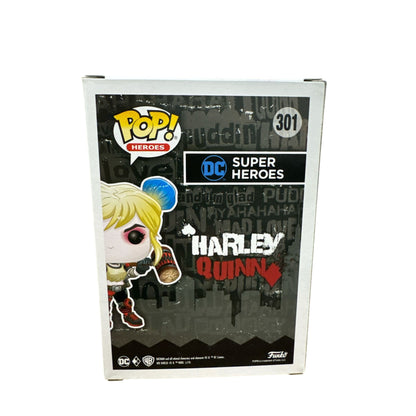 Funko Pop! DC Super Heroes Harley Quinn 301 Gamestop Exclusive Vinyl Figure In Box