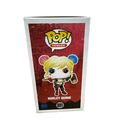 Funko Pop! DC Super Heroes Harley Quinn 301 Gamestop Exclusive Vinyl Figure In Box