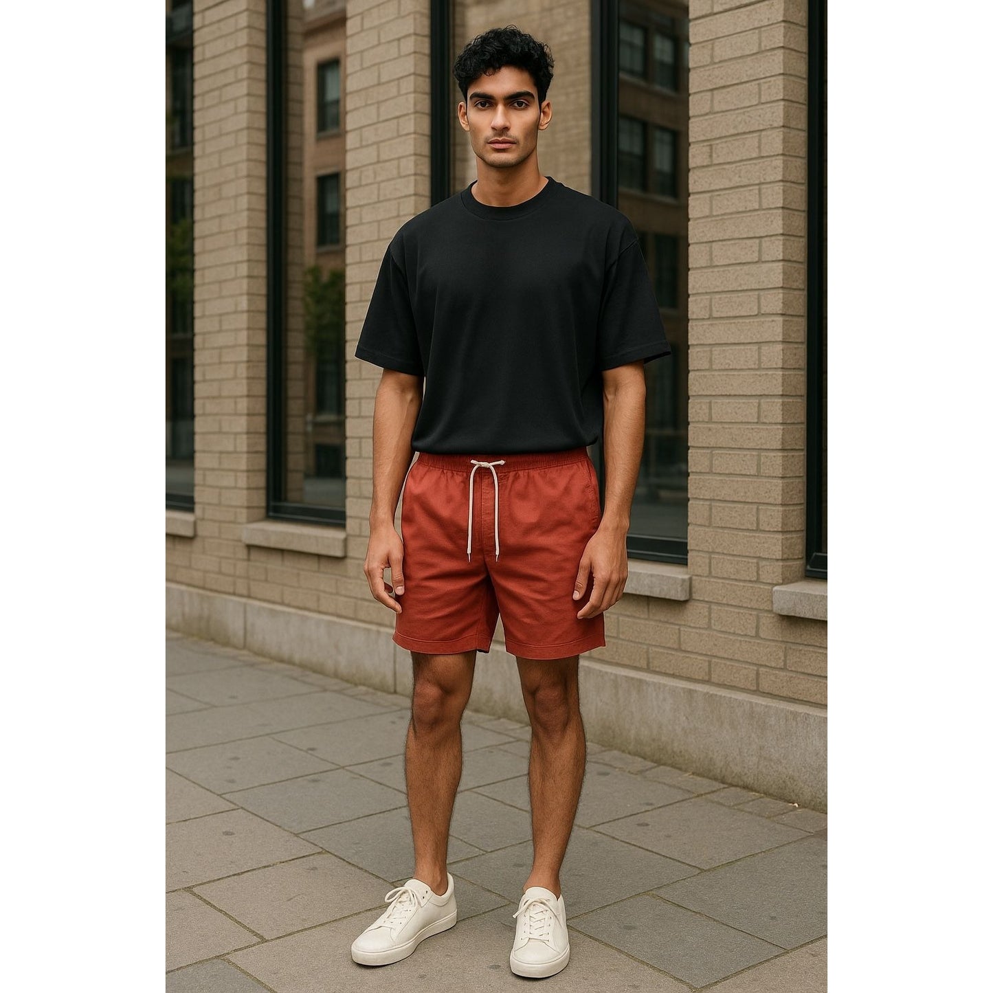 CREATE UNISON Burnt Sienna Men's Shorts LARGE