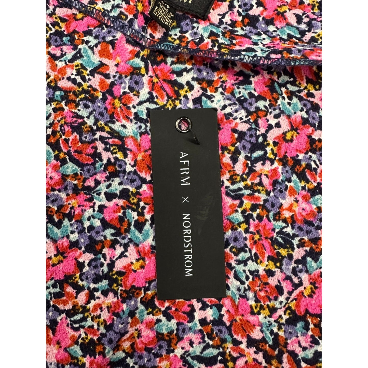 AFRM X Nordstrom Floral Tiered Midi Skirt Multicolor Womenswear SMALL