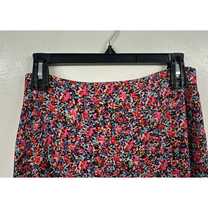 AFRM X Nordstrom Floral Tiered Midi Skirt Multicolor Womenswear SMALL
