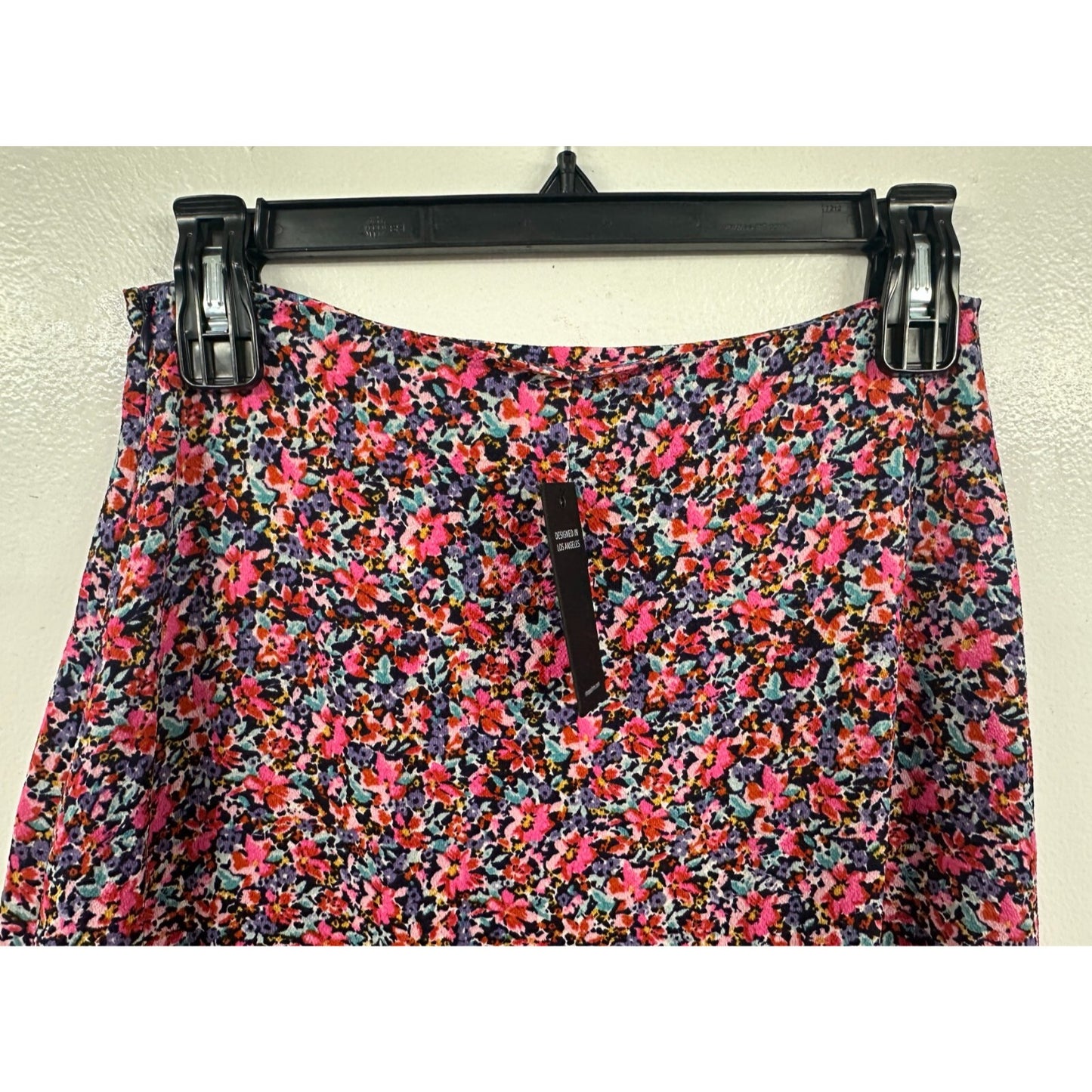 AFRM X Nordstrom Floral Tiered Midi Skirt Multicolor Womenswear SMALL