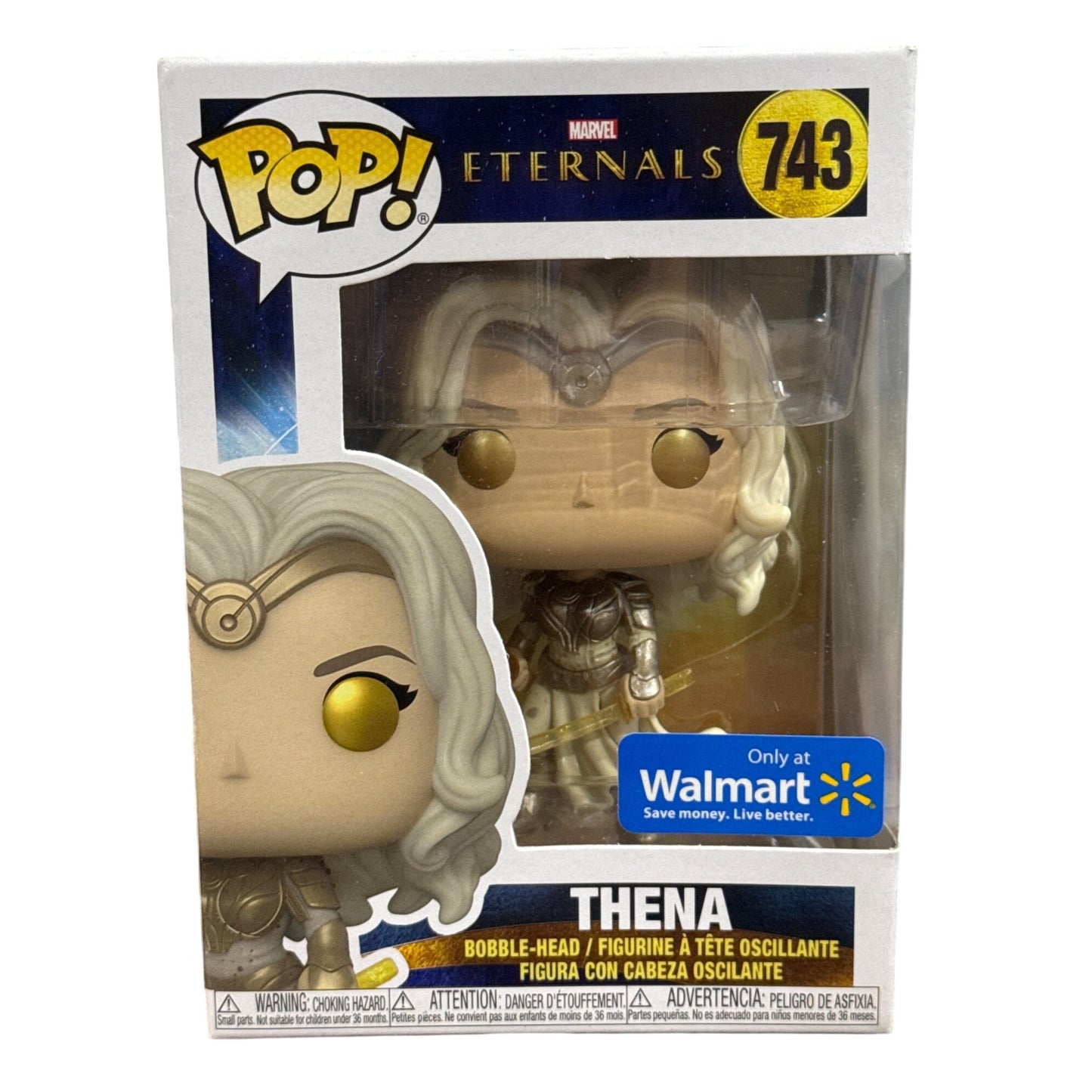 Funko Pop! Marvel Eternals Thena Walmart Exclusive #743 Vinyl Bobble-Head Collectible Figure