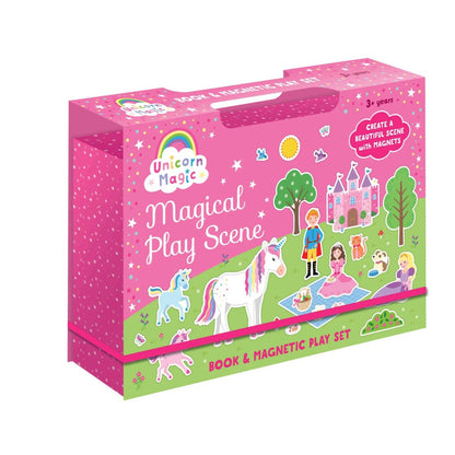 Unicorn Magic Magical Play Scene Book & Magnetic Play Set For Ages 3+ With 41 Magnets & Activity Book