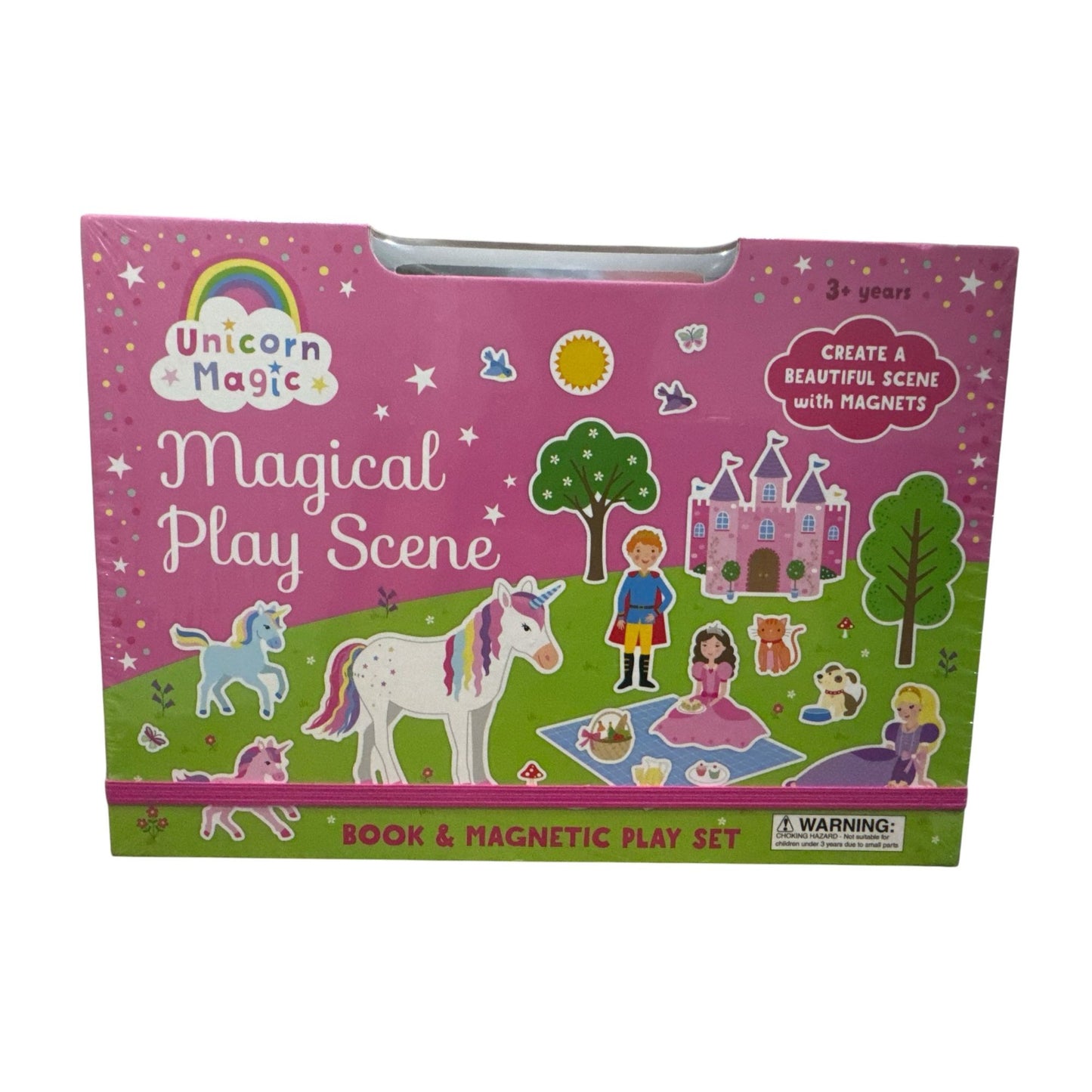 Unicorn Magic Magical Play Scene Book & Magnetic Play Set For Ages 3+ With 41 Magnets & Activity Book
