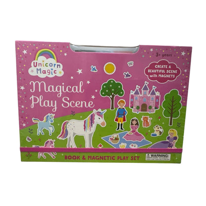 Unicorn Magic Magical Play Scene Book & Magnetic Play Set For Ages 3+ With 41 Magnets & Activity Book