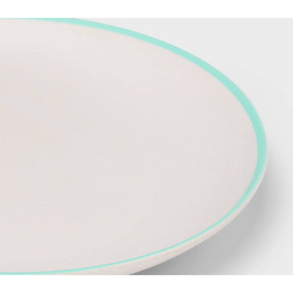Serving Platter & Utensil Set - Oval Platter With Fork & Spoon In Blue & Green