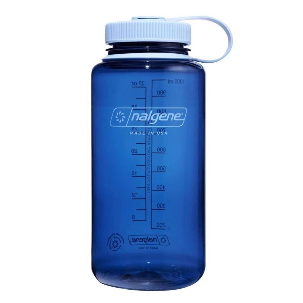Set of 2 Nalgene Wide Mouth BPA-Free Water Bottles 32 Oz Marmalade Orange/Indigo Durable USA-Made