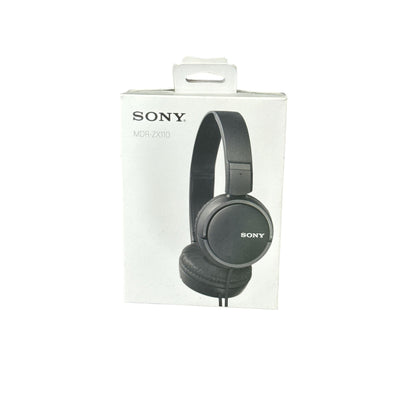Sony MDR-ZX110 Wired Stereo Headphones With 3.5mm Jack Black Foldable Design New In Box