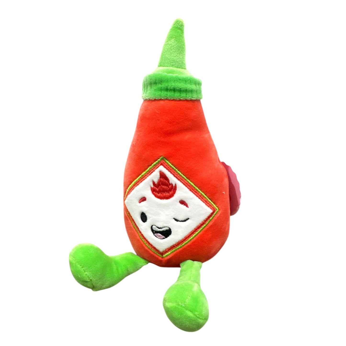 Hot Sauce Bottle Plush Toy - Gigglescape - Red & Green - Ages 1+ - Soft & Cuddly Stuffed Figure - Fun Gift Idea