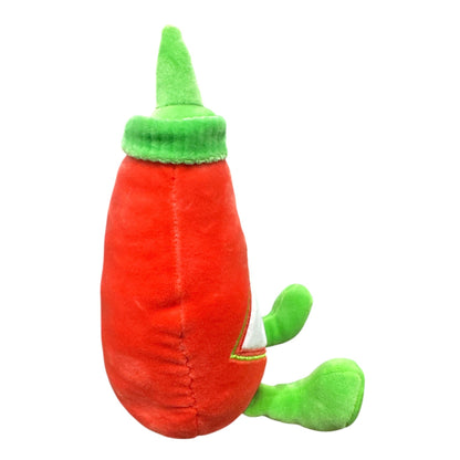 Hot Sauce Bottle Plush Toy - Gigglescape - Red & Green - Ages 1+ - Soft & Cuddly Stuffed Figure - Fun Gift Idea