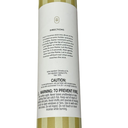 Pineapple Cove & Citronella Incense Set With Ceramic Holder - Threshold