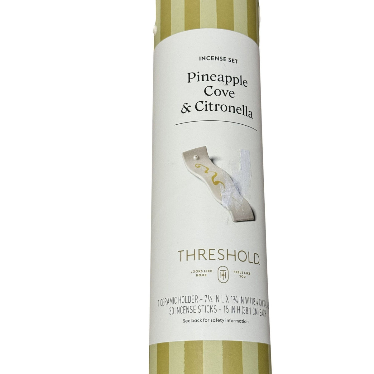 Pineapple Cove & Citronella Incense Set With Ceramic Holder - Threshold