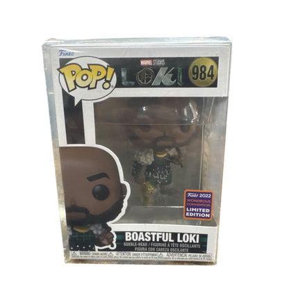 Marvel Funko Pop! Boastful Loki 984 Wondrous Convention 2022 Limited Edition Bobble-Head Figurine