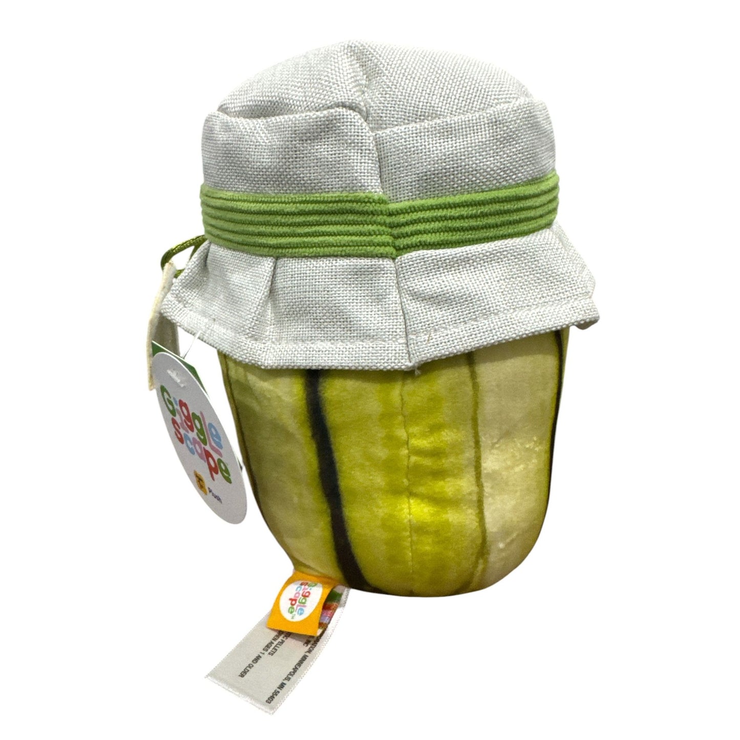 Giggle Scape Plush Pickle Jar Toy With Cute Face Design