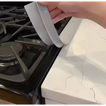 SEVCHY Silicone Stove Gap Covers (2 pack), Oven Gap Filler, Heat Resistant Stove Gap Filler, Seal Gap between Stovetop and Counter, WHITE