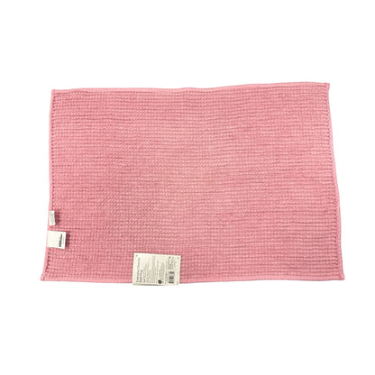 Set of 2 Everyday Chenille Bath Rug Pink Stain Resistant Non-Slip Backing 17" x 24" Room Essentials