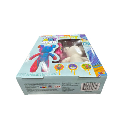Grafix Paint Pouring Art Bear Kit With 3 Paints Brush & Accessories For Kids 6+
