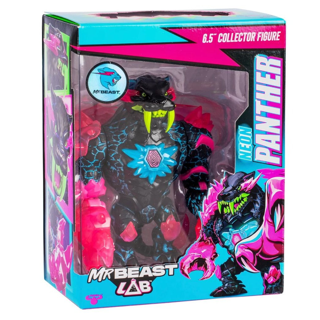 MrBeast Lab Apex Beast Neon Panther Collector Figure, Standing at 6.5
