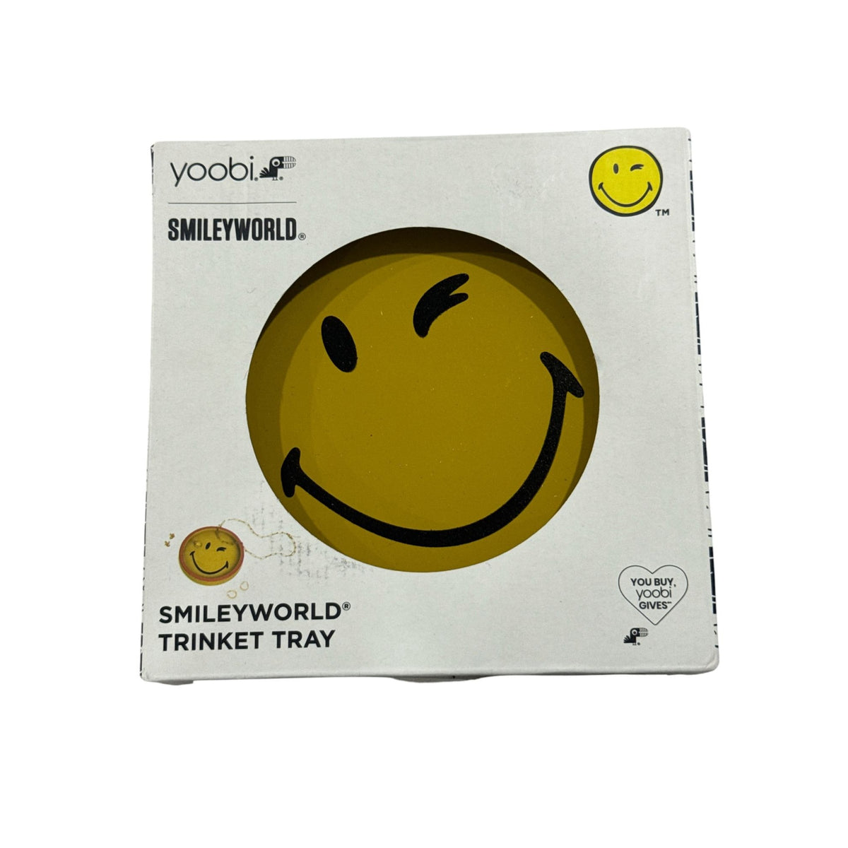 Yoobi SmileyWorld Giant Pencils & Sharpener Adult Scissors And Trinket Tray Set - Multi-Color
