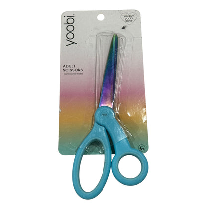 Yoobi SmileyWorld Giant Pencils & Sharpener Adult Scissors And Trinket Tray Set - Multi-Color