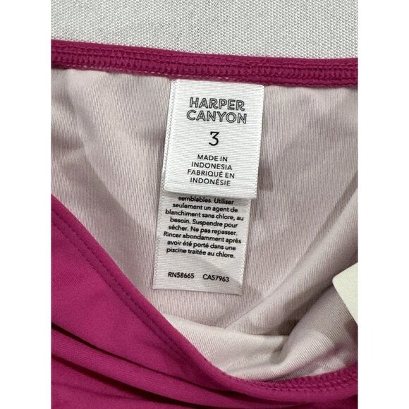 Harper Canyon Girls 2-Piece Tie Dye & Solid Swim Set UPF 50+ Size 3
