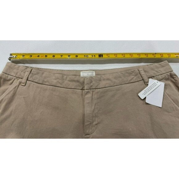 Caslon Women's Khaki Shorts Size 18 Cotton Blend Casual Stretch Summer Wear