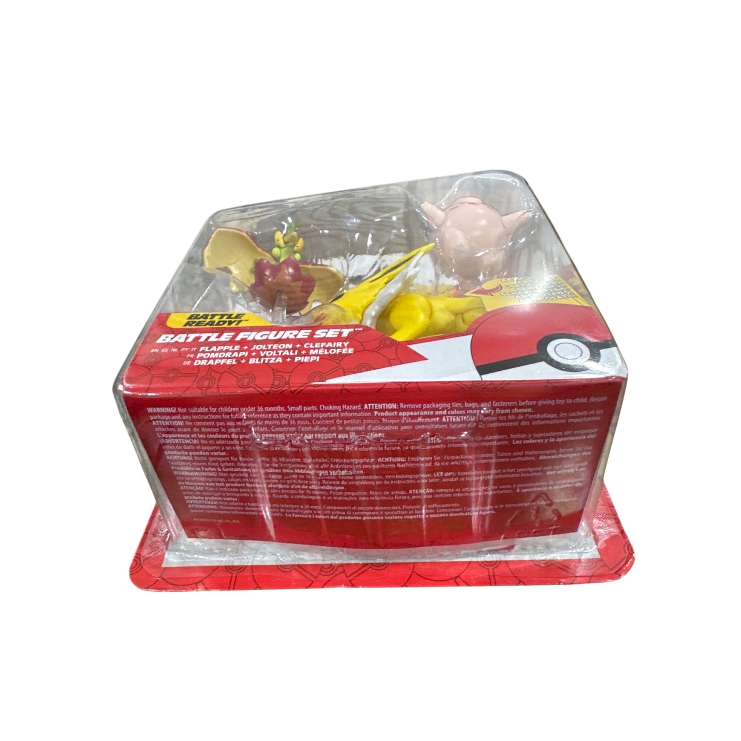 Pokémon Battle Figure Set Jolteon Clefairy Flapple Articulated Action Figures 4+ By Jazwares