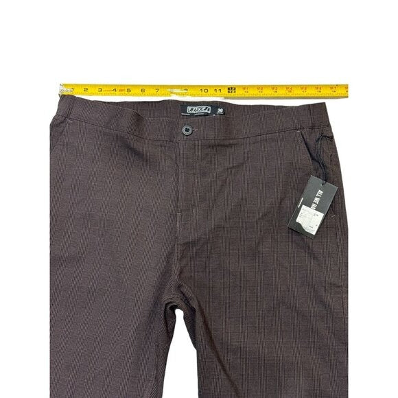 EZEKIEL USA Men's Brown Plaid Shorts 38