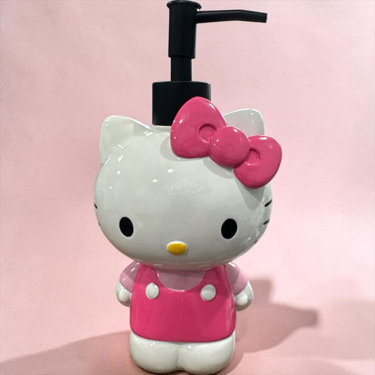 Hello Kitty Ceramic Lotion/Soap Pump Dispenser Pink & White Hand Wash Only