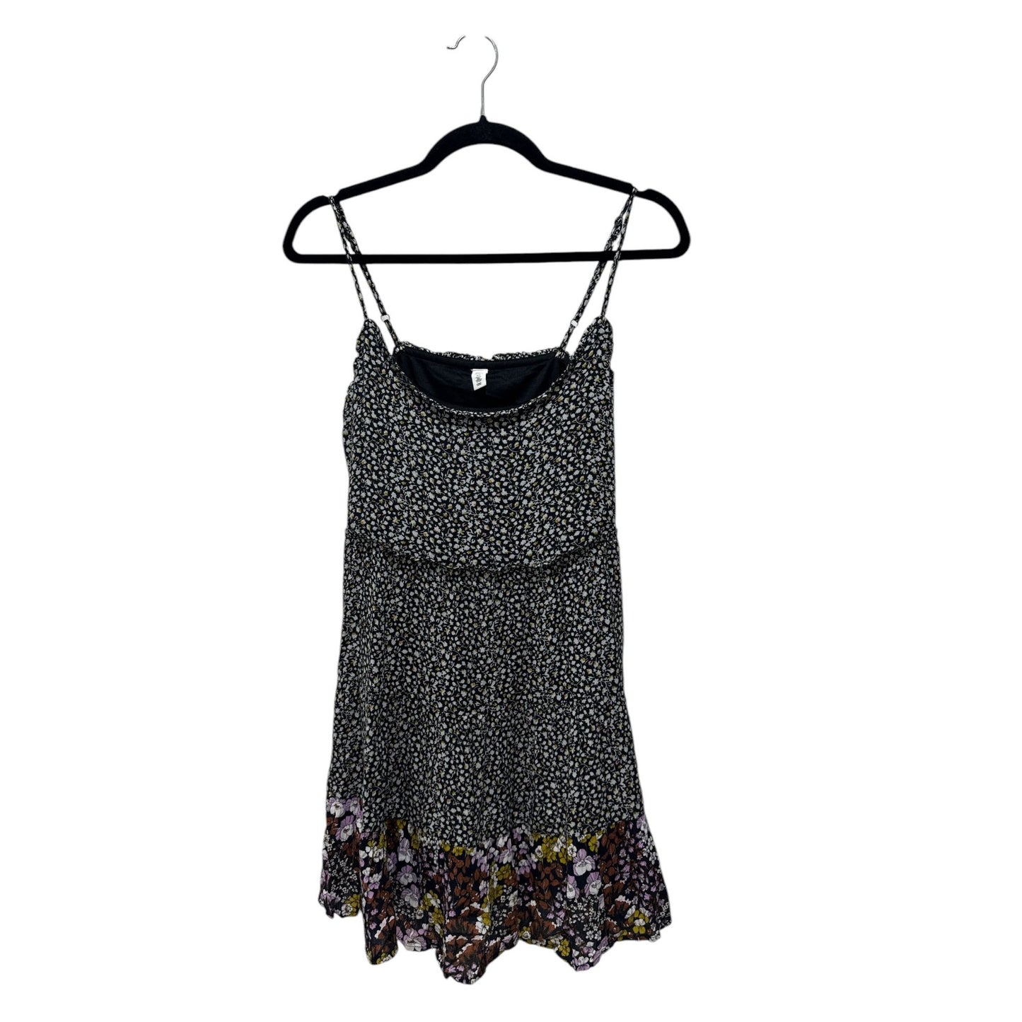 BP. Mixed Cara Floral Print Sleeveless Dress XS Black & Multi