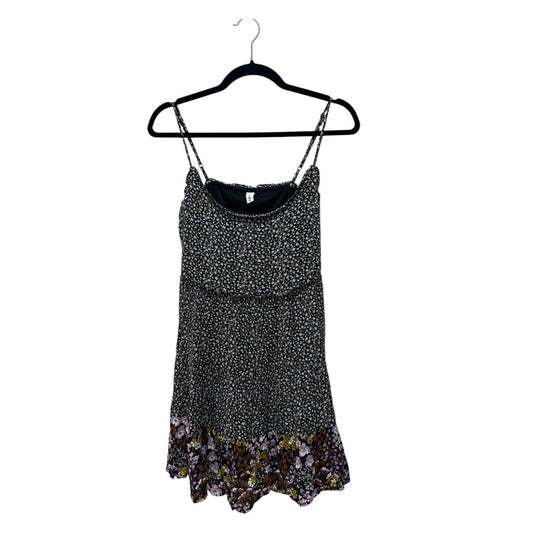 BP. Mixed Cara Floral Print Sleeveless Dress XS Black & Multi