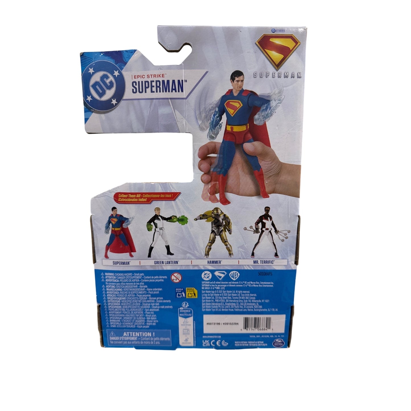 Epic Strike Superman Action Figure By Spin Master With Accessories
