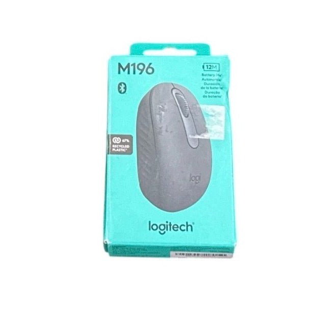 Logitech M196 Bluetooth Wireless Mouse, Heyday Wired Headphones, USB-C Cable, Wall Charger & Waterproof Phone Pouch Bundle